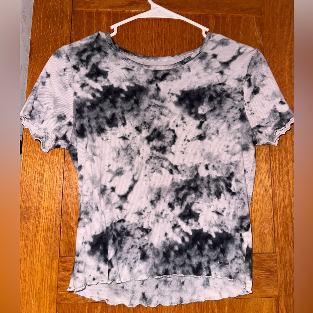 Tie die Hollister baby tee crop top